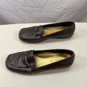 Jasmin Flex Leather Wind 3747128 Women’s 8.5 Brown Slip On Loafers